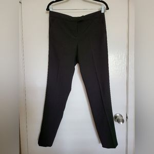 Black straight cut slacks